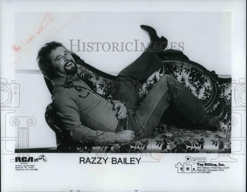 1981 Press Photo Razzy Baily was an amnerican country music artist - cvp14516 - Historic Images