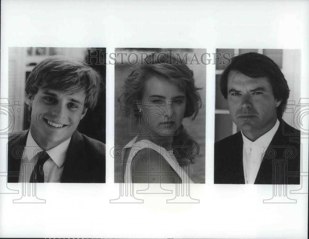 1988 Press Photo Mitchell Anderson Chynna Phillips Robert Urich in The Comback - Historic Images