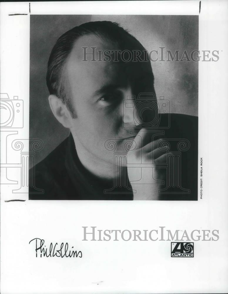 1989 Press Photo Phil Collins Soft Rock Singer Songwriter Musician - cvp02271 - Historic Images