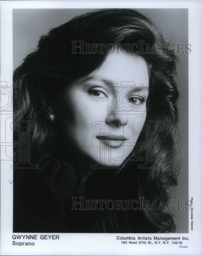 1997 Press Photo Gwynne Geyer Soprano Opera Singer - cvp12171 - Historic Images