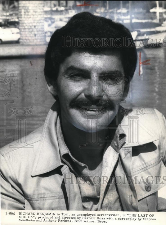 1973 Press Photo Richard Benjamin in The Last of Sheila - cvp01383 - Historic Images