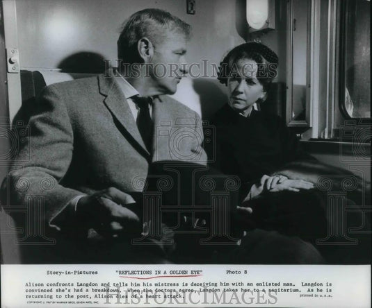 1968 Press Photo Julie Harris in Reflections in a Golden Eye - cvp16801 - Historic Images