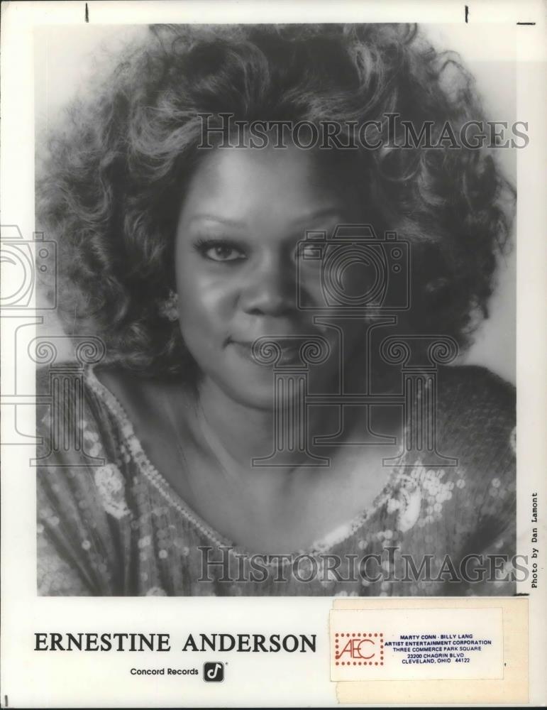1989 Press Photo Ernestine Anderson Jazz Blues Singer - cvp08682 - Historic Images