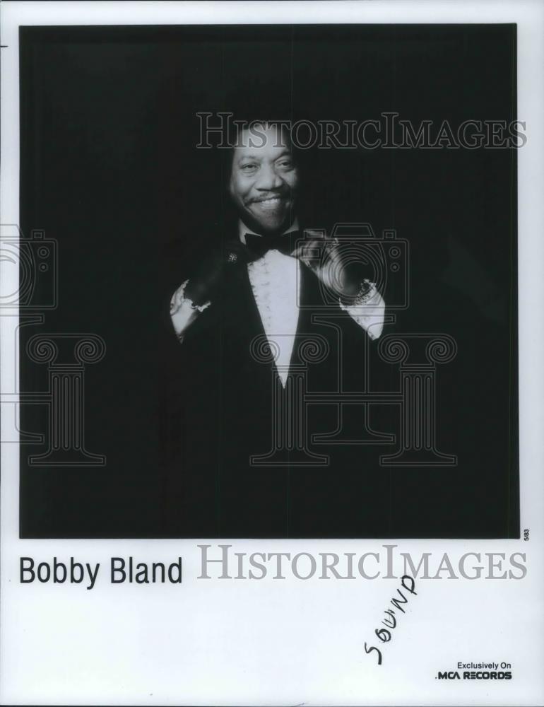 1983 Press Photo Bobby Blue Bland Blues Soul Singer Songwriter Arranger Bandlead - Historic Images