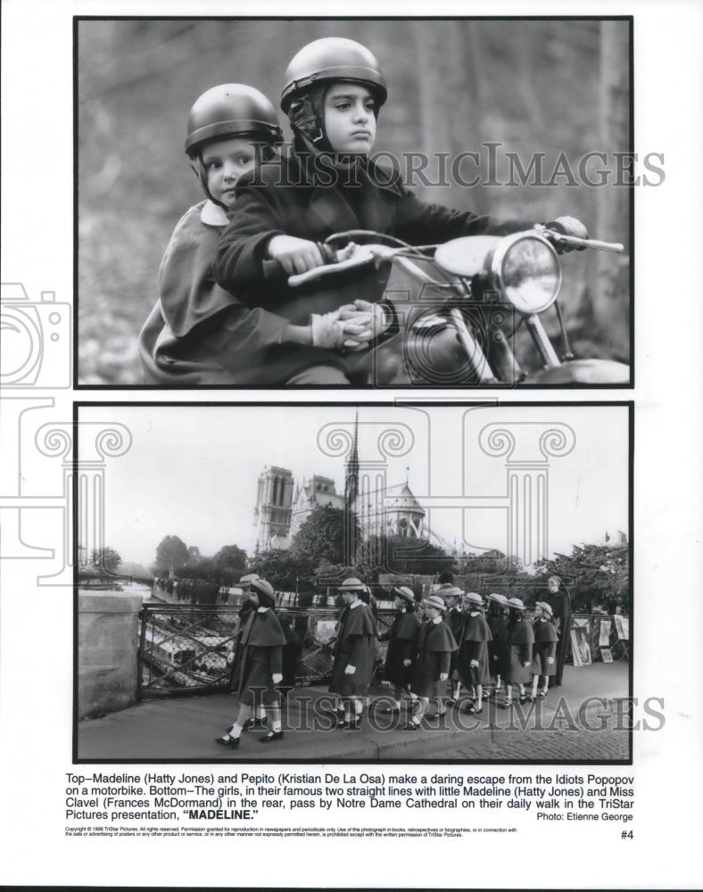 1998 Press Photo Hatty Jones Kristian De La Osa and Frances McDormand Madeline - Historic Images