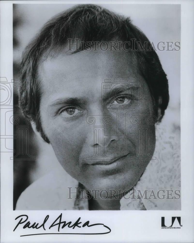 Press Photo Paul Anka Singer Composer - Historic Images