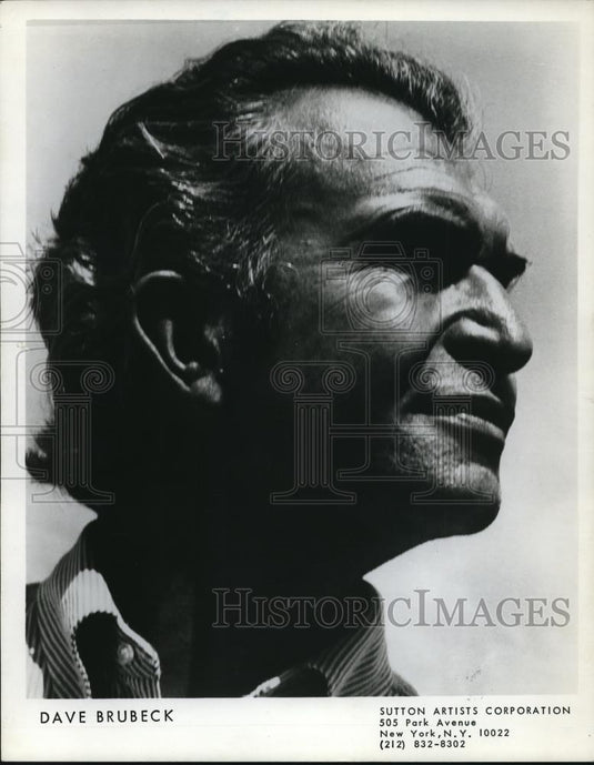 1972 Press Photo Dave Brubeck - cvp01168 - Historic Images