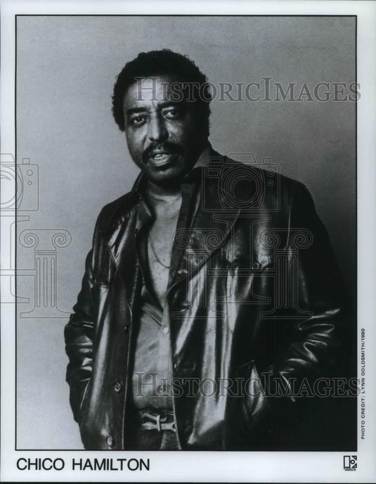 1980 Press Photo Chico Hamilton American jazz drummer and bandleader. - Historic Images