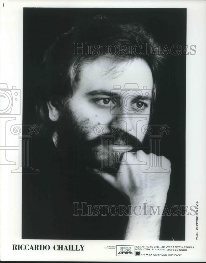 1985 Press Photo Riccardo Chailly Opera and Symphony Conductor - cvp07393 - Historic Images