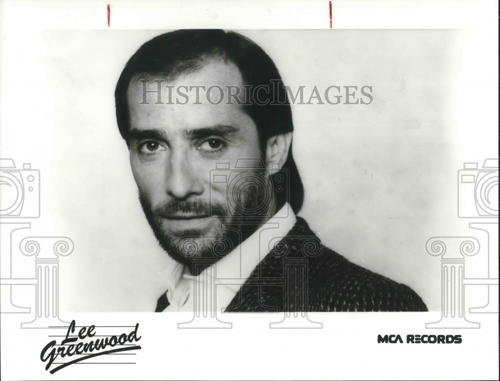 1986 Press Photo Lee Greenwood Country Music Singer Songwriter Musician - Historic Images