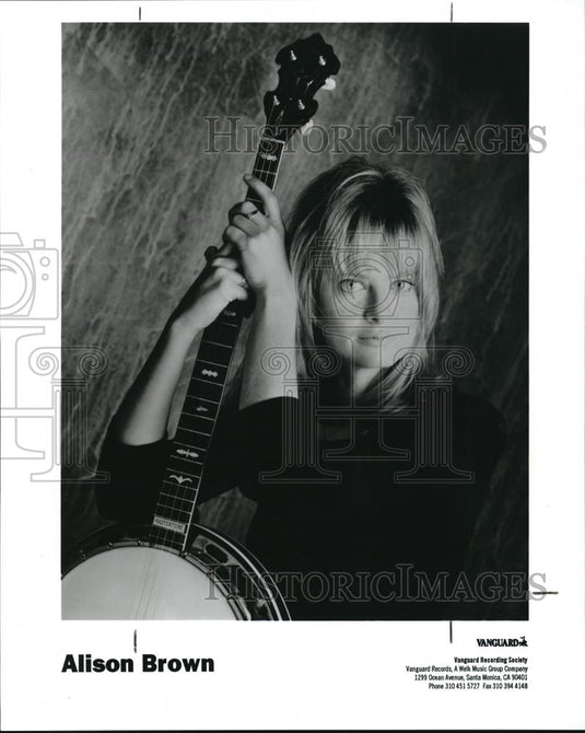 1997 Press Photo Alison Brown Bluegrass Musician Songwriter - cvp01179 - Historic Images