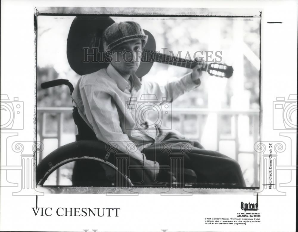 1998 Press Photo Vic Chesnutt Folk Rock Singer Songwriter Guitarist - cvp06698 - Historic Images