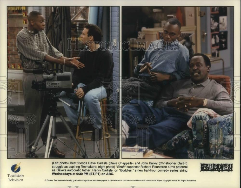 1996 Press Photo Dave Chappelle & John Bailey in Buddies - cvp09115 - Historic Images