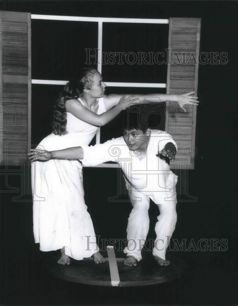 1996 Press Photo Stephanie Gottlob and Yuji Oka Performance Dancers - cvp13256 - Historic Images