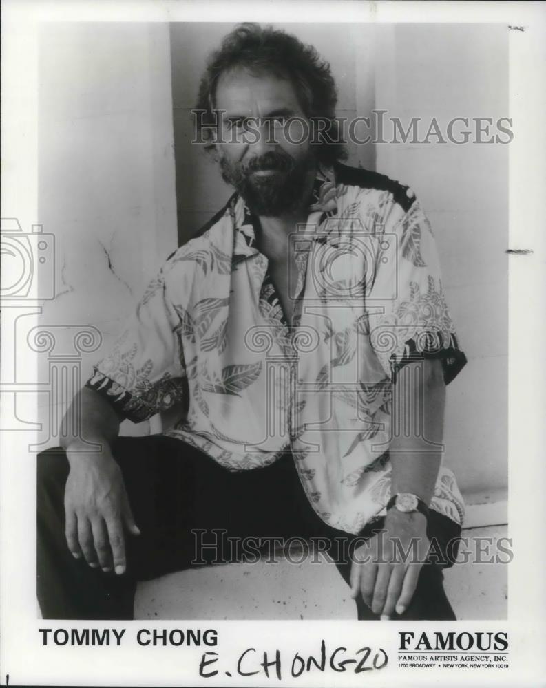 1992 Press Photo Tommy Chong Comedian Actor Writer Musician - cvp07310 - Historic Images