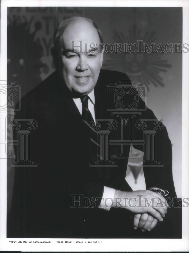 1994 Press Photo Charles Kuralt of CBS News Sunday Morining - cvp11373 - Historic Images