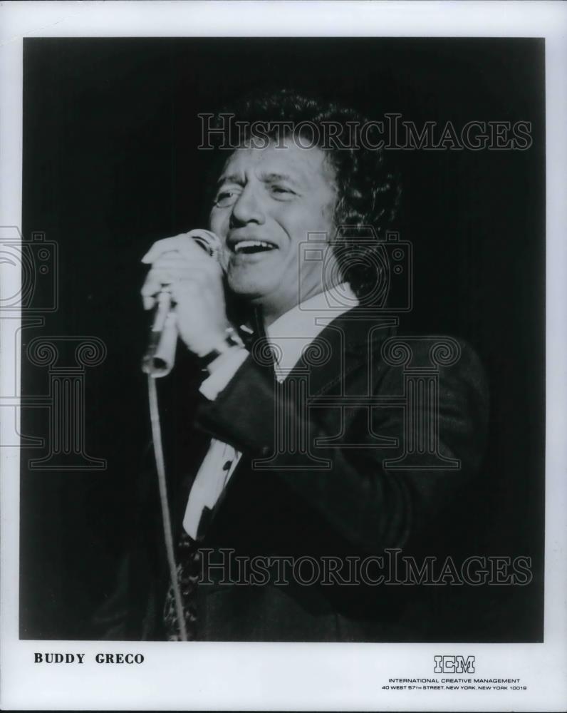 1977 Press Photo Buddy Greco Singer - cvp17234 - Historic Images