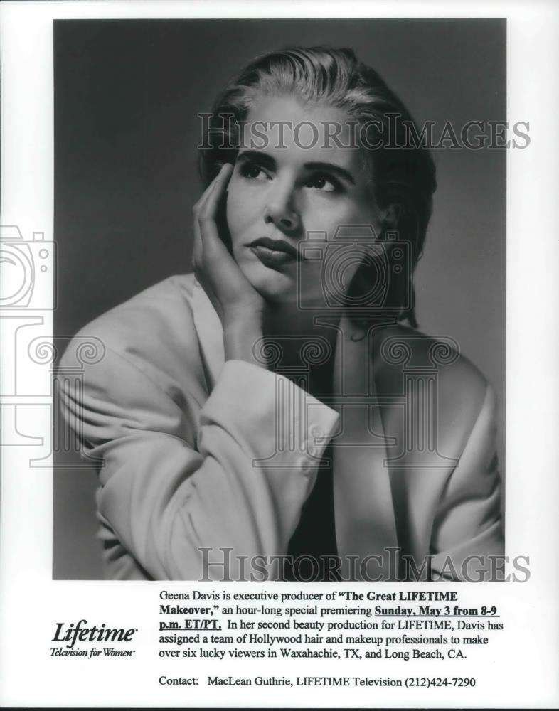 1983 Press Photo Geena Davis in The Great Lifetime Makeover - cvp06473 - Historic Images