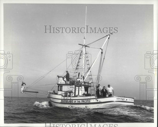 1971 Press Photo Peter Graves Whaling in Mission Impossible - cvp13114 - Historic Images
