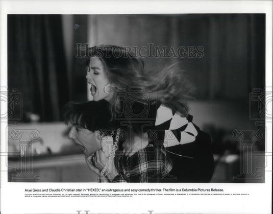 1994 Press Photo Arye Gross & Claudia Christian in Hexed - cvp12513 - Historic Images