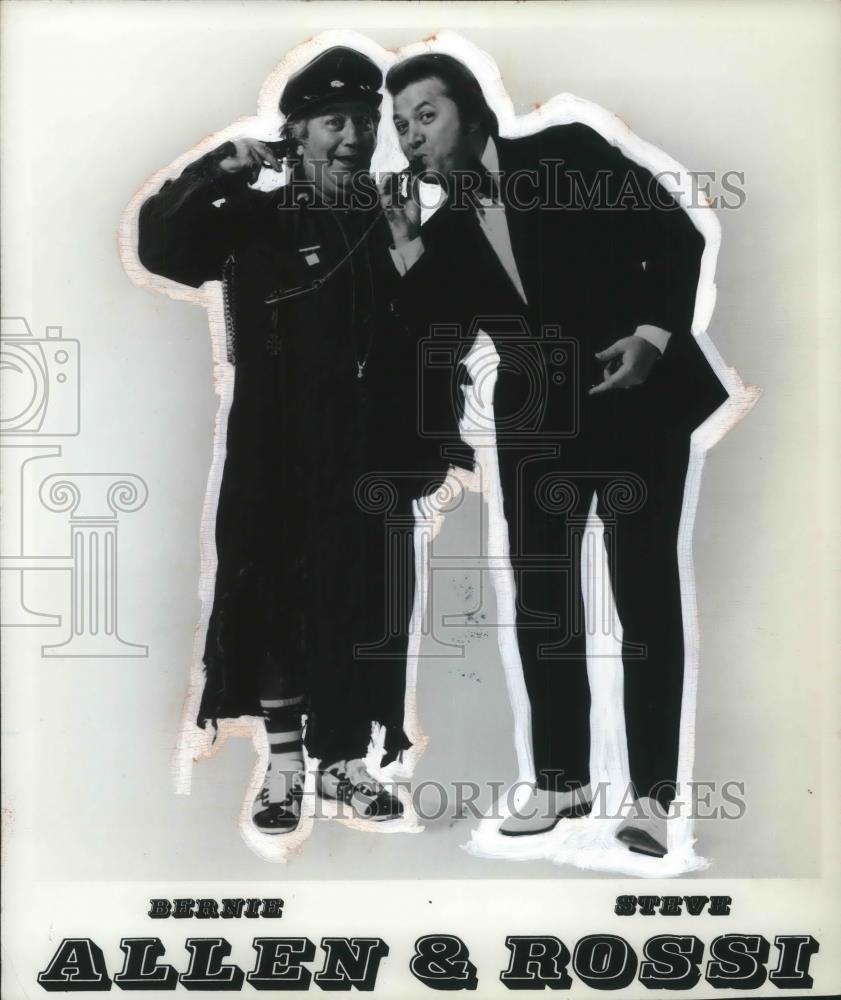 1972 Press Photo Bernie Allen and Steve Rossi Comedy Duo Team - cvp14046 - Historic Images