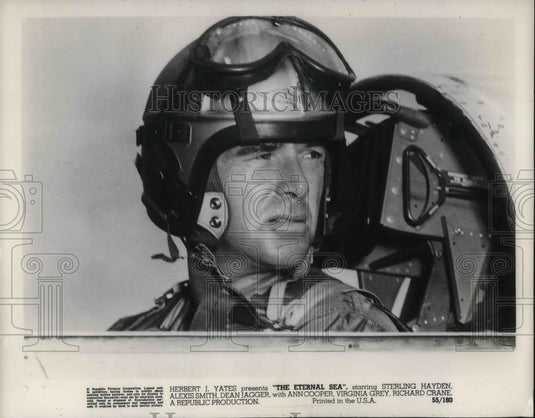 1955 Press Photo Sterling Hayden stars in The Eternal Sea - cvp16253 - Historic Images