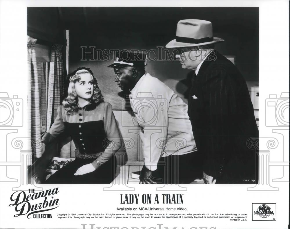 1996 Press Photo Deanna Durbin in Lady on a Train - cvp02956 - Historic Images
