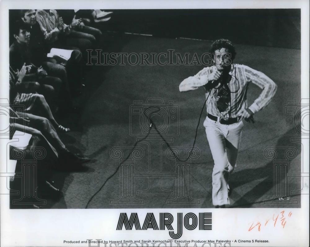 1972 Press Photo Scene from Marjoe documentary expose about Marjoe Gortner - 177 - Historic Images