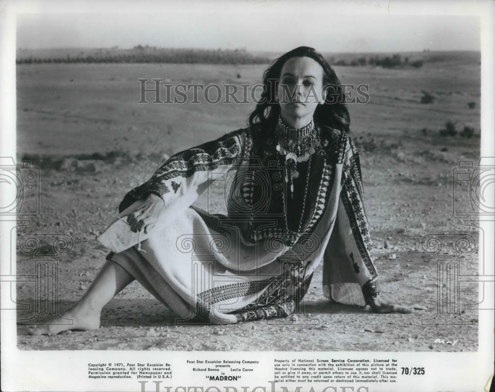 1973 Press Photo Leslie Caron in Madron - cvp08183 - Historic Images