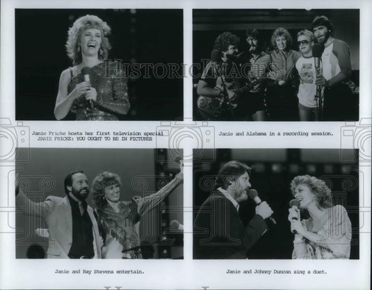 1984 Press Photo Janie Fricke, Ray Stevens, Alabama - cvp15131 - Historic Images