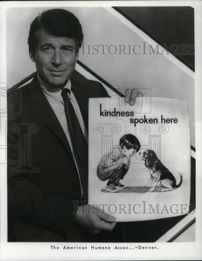 1969 Press Photo Efrem Zimbalist Jr on The FBI - cvp19910 - Historic Images