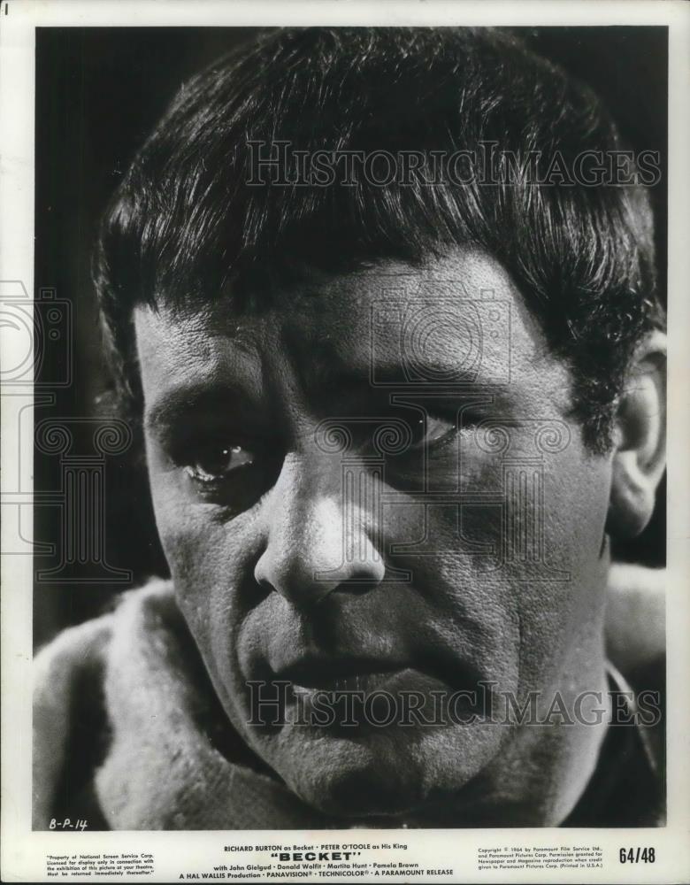 1964 Press Photo Richard Burton in Becket - cvp07052 - Historic Images