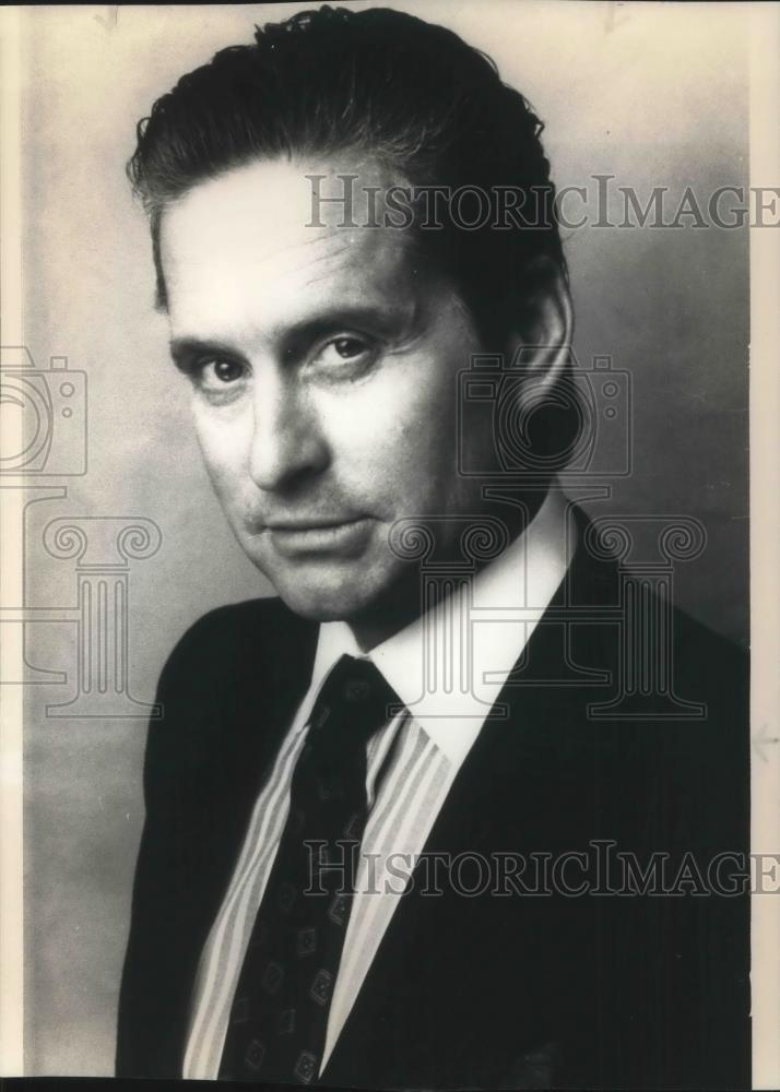 1988 Press Photo Michael Douglas Nominated for Best Actor in Wall Stret - Historic Images