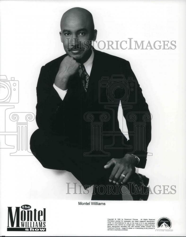 1995 Press Photo Montel Williams host daytime talk show The Montel Williams Show - Historic Images