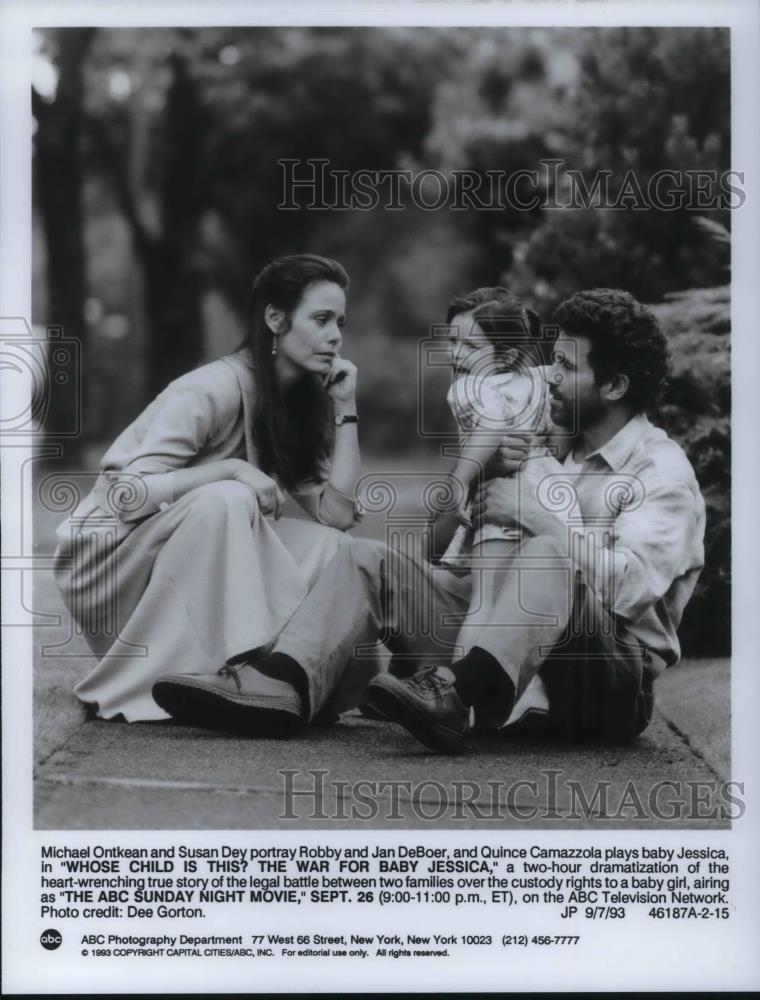 1993 Press Photo Michael Ontkean in Whose Child is This The War for Baby Jessica - Historic Images