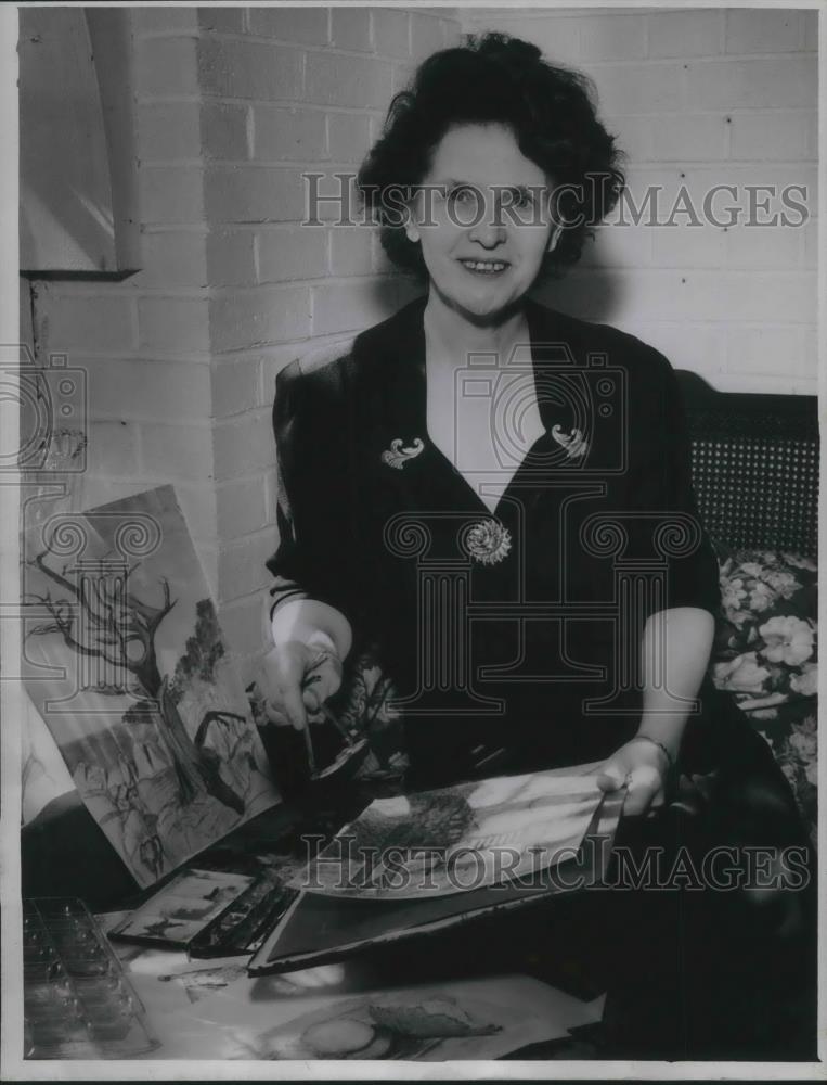1948 Press Photo Mrs. Walter T. Dunmore Artist - cvp04075 - Historic Images
