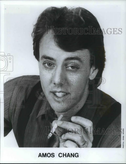 1986 Press Photo Amos Chang Stand-Up Comedian - cvp07347 - Historic Images
