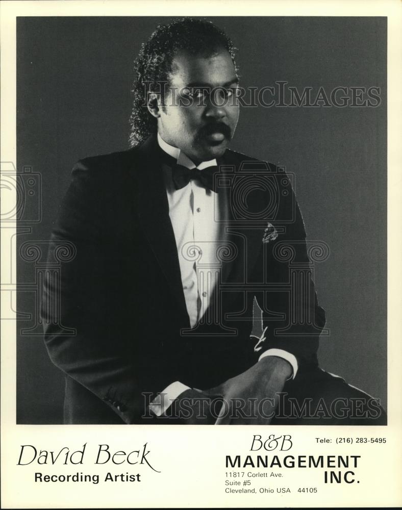 1987 Press Photo David Beck Recording Artist - cvp00249 - Historic Images