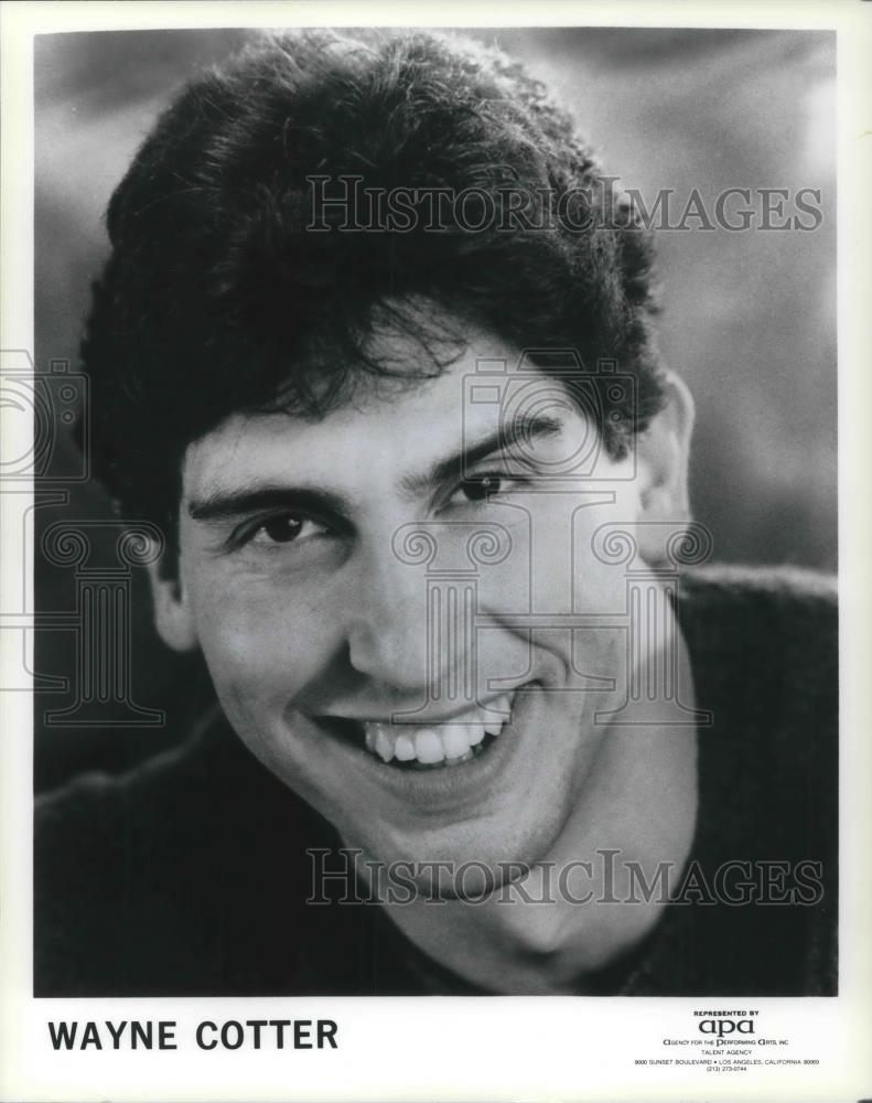 1991 Press Photo Wayne Cotter Stand-Up Comedian - cvp01527 - Historic Images