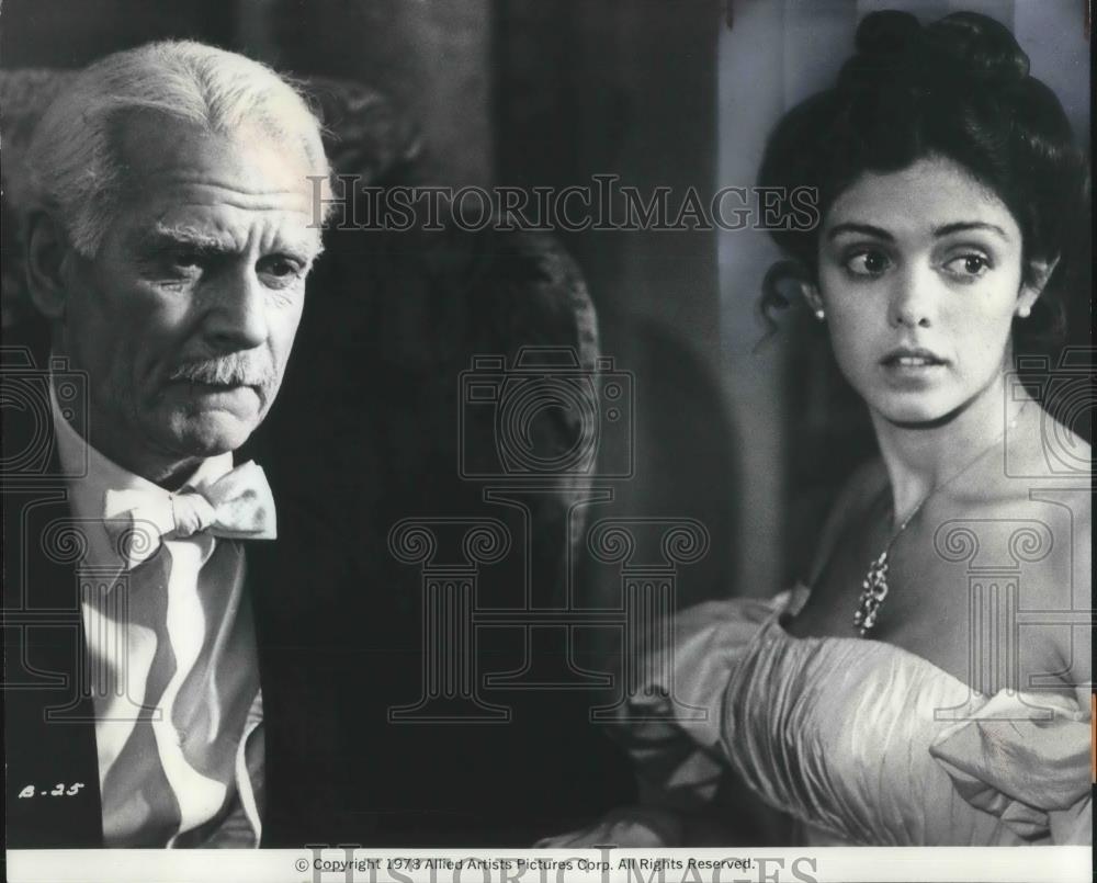 1978 Press Photo Laurence Olivier and Kathleen Beller in The Betsy - cvp02194 - Historic Images