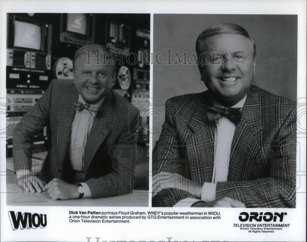 1990 Press Photo Dick Van Patten in WIOU - cvp19222 - Historic Images