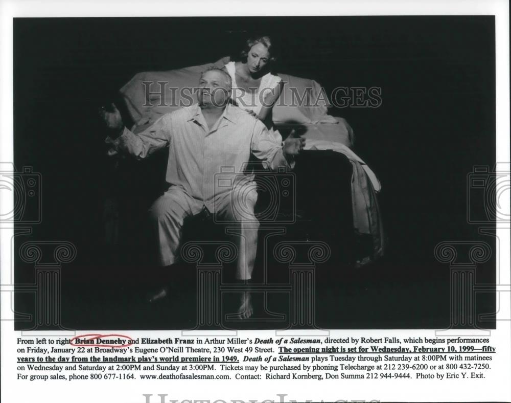 2000 Press Photo Brian Dennehy and Elizabeth Franz in Death of a Salesman - Historic Images