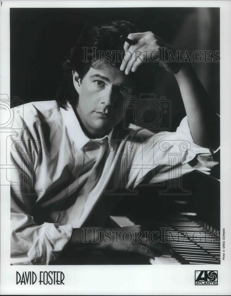 1991 Press Photo David Foster Pop Rock Singer Songwriter Arranger Musician - Historic Images