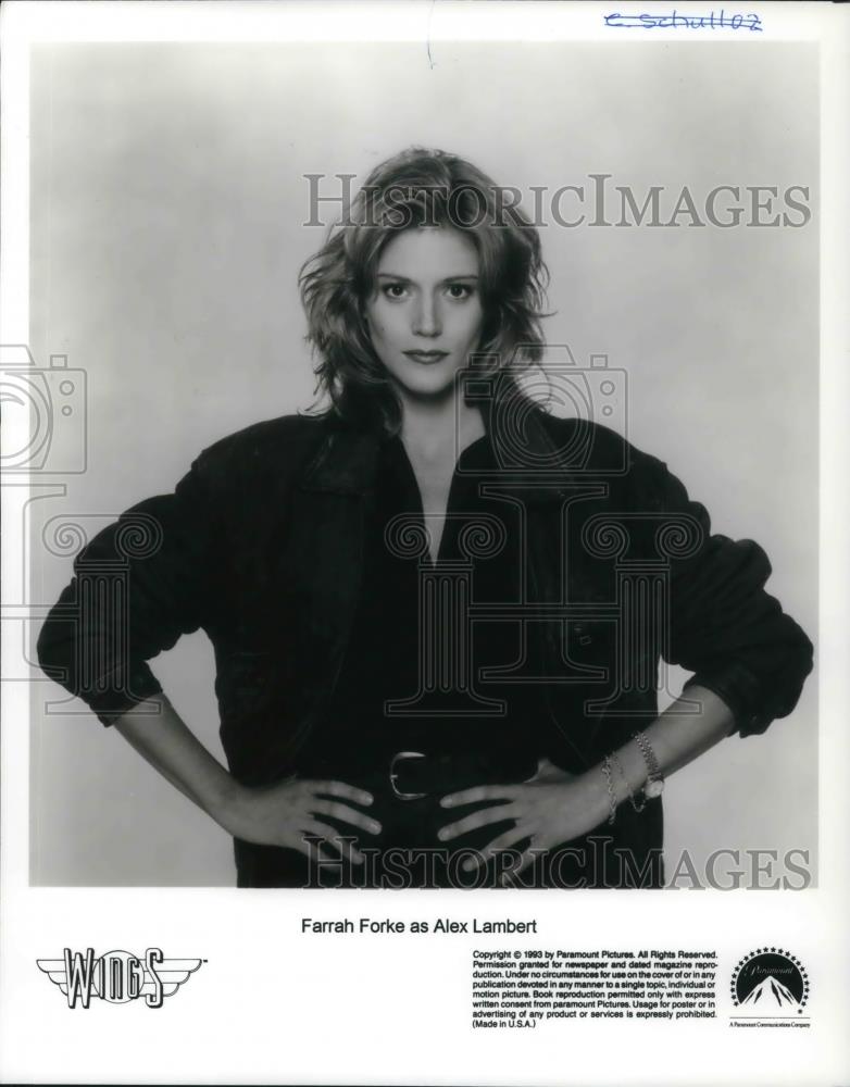 1993 Press Photo Farrah Forke as Alex Lambert in Wings - cvp19714 - Historic Images