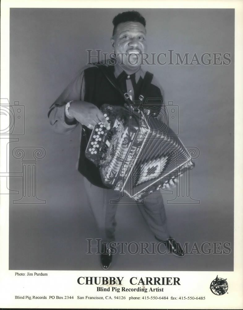 1996 Press Photo Chubby Carrier Zydeco Musician Singer Songwriter - cvp07761 - Historic Images