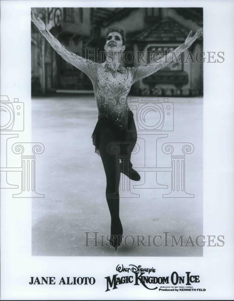 1988 Press Photo Jane Alioto Figure Skater Walt Disney's Magic Kingdom on Ice - Historic Images