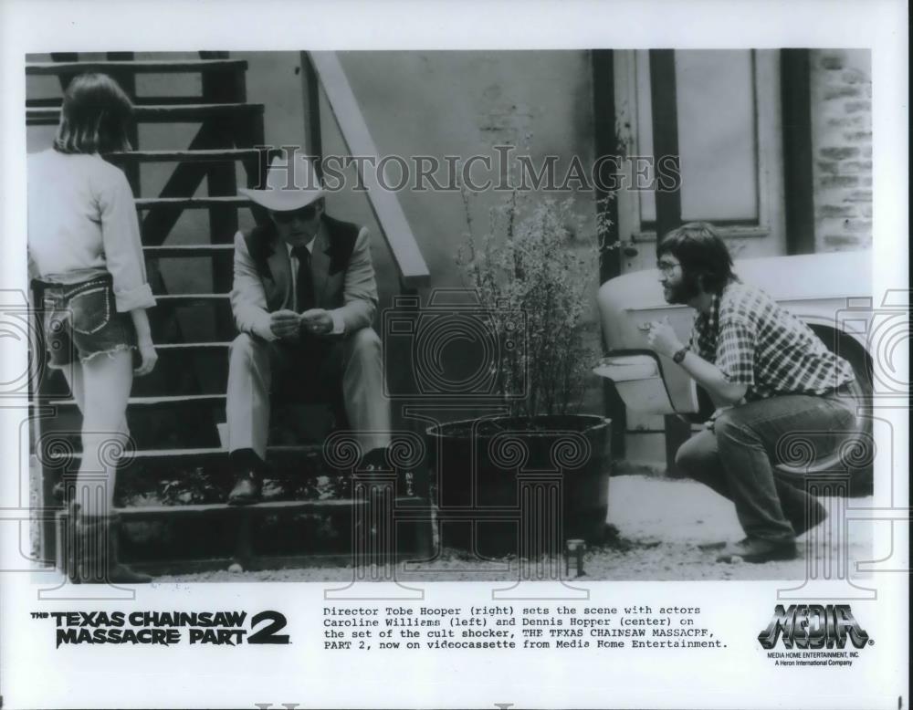 1986 Press Photo Director Tobe Hooper of The Texas Chainsaw Massacre 2 - Historic Images