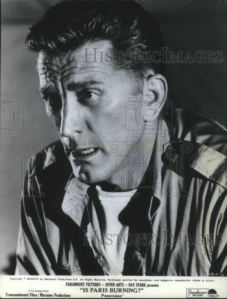 1967 Press Photo Kirk Douglas in Is Paris Burning - cvp03791 - Historic Images