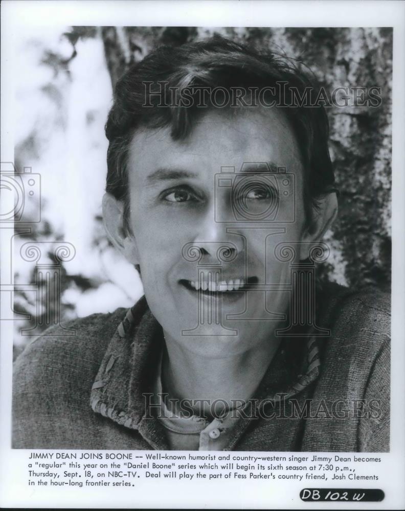 1992 Press Photo Jimmy Dean on Daniel Boone Series - cvp06378 - Historic Images
