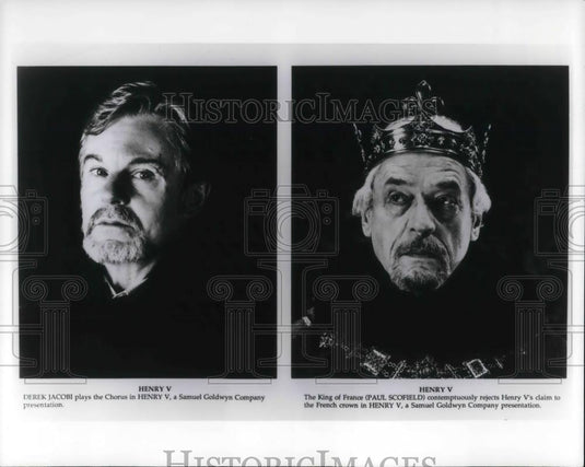 1993 Press Photo Derek Jacobi and Paul Scofield star in Henry V - cvp12469 - Historic Images